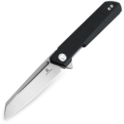 Nóż składany Bestechman Dundee Sheepfoot Black G10, Stonewashed/Satin