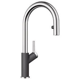 Blanco CARENA-S VARIO 521359 Szarość skały/Chrom Bateria kuchenna