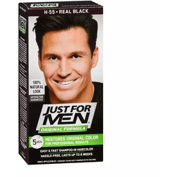 Just For Men, szampon koloryzujący, naturalna czerń H-55