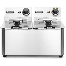 Hendi Frytownica elektryczna 2-komorowa nastawna 8 L, 2x