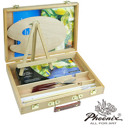 Farby Akrylowe Paleta Malarska Sztaluga Szpachelka Płótno Zestaw