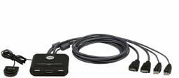 Aten Przełącznik 2 portowy USB VGA FHD HDMI