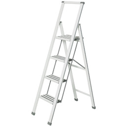 WENKO Aluminiowa drabina, 4-stopniowa