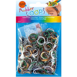 folia 4001868070286 339589 Rubber Loops Camouflage, 500 gumowych
