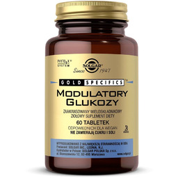 SOLGAR Glucose Modulators suplement diety 60 tabletek