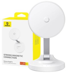 Baseus Magnetyczny uchwyt na telefon MagPro samoprzylepny (biały)