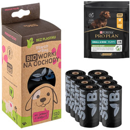STARCHBAG Kompostowalne BIOworki na odchody 8 rolek x