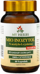 My Herbs Mio Inozytol N-Acetylo-L-Cysteina, premium, 60 kapsułek