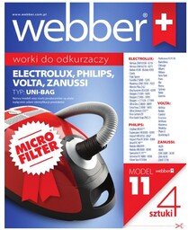 Worki do odkurzacza WEBBER (11) Philips/Electrolux Uni Bag,