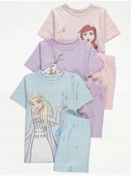 George 3 pak piżam short Frozen Kraina Lodu