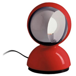 Artemide - Eclisse Lampa Stołowa Czerwona