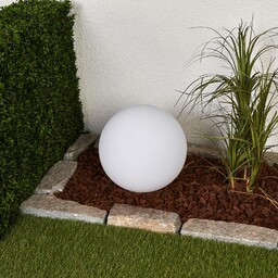 Lindby Lampa solarna LED Lago, Ø 30 cm,