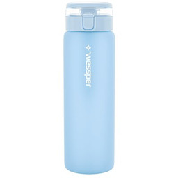 Wessper ActiveMax Clarti Glass Błękitna szklana butelka filtrująca