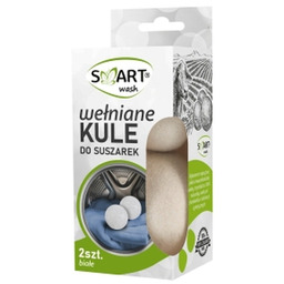 Kule do prania suszu i wełny białe
