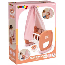 Kołyska z Baldachimem dla Lalki Smoby Baby Nurse