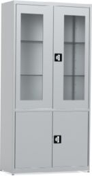 MDW/2s.7035 szafa lekarska 2-skrzydłowa 2-komorowa popielata