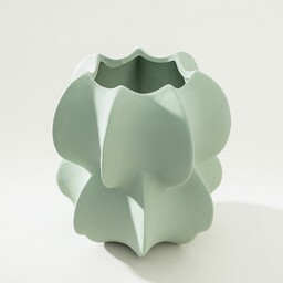 Wazon Petal Green 20x21 cm, 20x20x21 cm