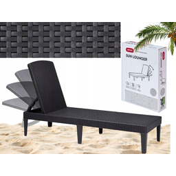 Leżak Ogrodowy Plażowy Basenowy Regulowany Składany Jaipur Leżanka