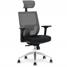 Fotel biurowy Halmar czarny tkaninowy z regulowanymi podłokietnikami