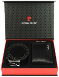 Portfel i pasek męski zestaw marki Pierre Cardin