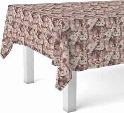 Obrus ceratowy TAJO 140 Okrągły BRĄZOWY