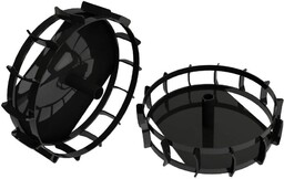 HECHT 8001004 METALOWE KOŁA ŁOPATKOWE 2 SZTUKI