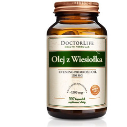 DOCTOR LIFE_Olej z wiesiołka 1300mg suplement diety 100