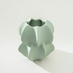 Wazon Petal Green 15x17 cm, 15x15x17 cm