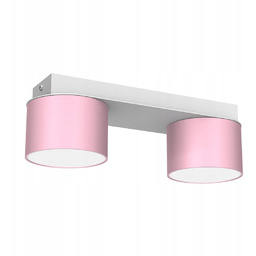 Milagro Lampa Sufitowa Dixie 2x20W Różowy GX53 Metal