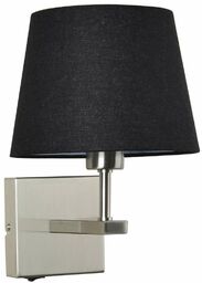 Ścienna LAMPA abażurowa NORTE WL-1122-1-A-SN-RO-BL Italux klasyczna OPRAWA