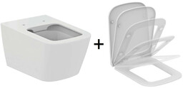 Miska wisząca WC Sanitana Pop z deską wolnoopadającą