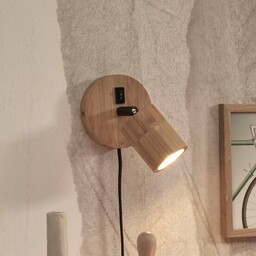 Good & Mojo Kinkiet Java, jasne drewno, salon