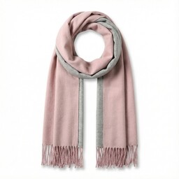 Pakamera SZAL SZALIK kaszmir 100% kaszmirowy pudrowy Różowy