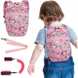 Szelki smycz dla maluchów opaska bezpieczeństwa wielokolorowy