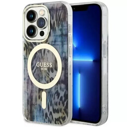 Etui na telefon Guess GUHMP14LHLEOPWB do Apple iPhone
