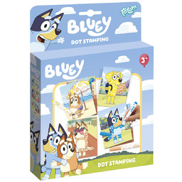 Zestaw kreatywny Bluey kropkowanka ze stempelkami w pisaku