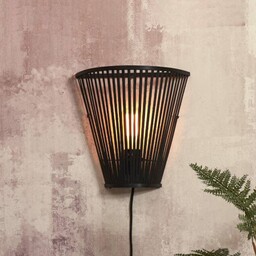 Good & Mojo Kinkiet Merapi, czarny, salon /