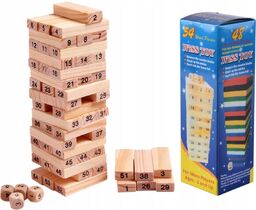 Jenga yenga klocki drewniana wieża chwiejąca się