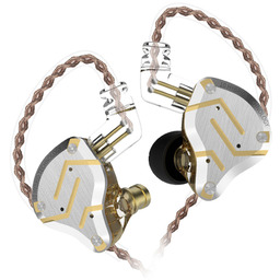 KZ ZS10 PRO - Hybrydowe słuchawki dokanałowe Zloty