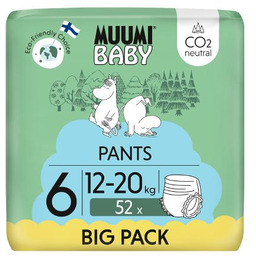 Muumi Baby Pants Pieluchomajtki 6 (12-20 kg), 52
