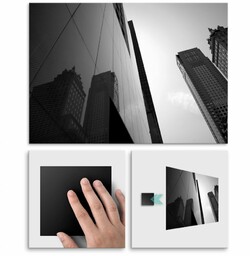 Plakat metalowy budynek M