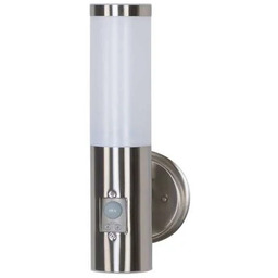Lindby - Kristof Zewnętrzna Lampa Ścienna w/Sensor Steel