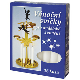 Świeczki do ruchomej dekoracji z dzwonkami,