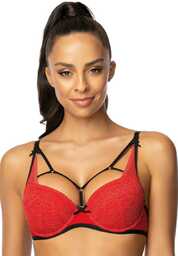 Biustonosz Loren 3636/11 czerwono czarny