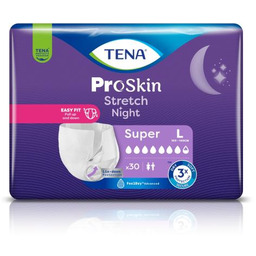 Tena ProSkin Stretch Night Pieluchomajtki elastyczne Super L,