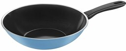 Ballarini Wok 28 cm niebieski aluminium okrągły