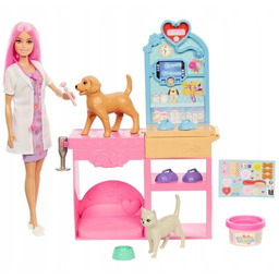 Barbie U weterynarza Gips dla zwierzaczków Zestaw