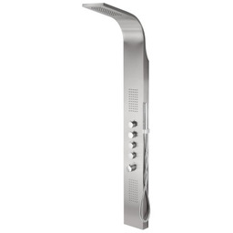 Corsan panel prysznicowy Samsara z mieszaczem stal szczotkowana