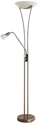 Lindby - Felicia Lampa Podłogowa Nickel/White
