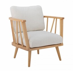 Bloomingville MILLOR Fotel z Drewna Kauczukowego